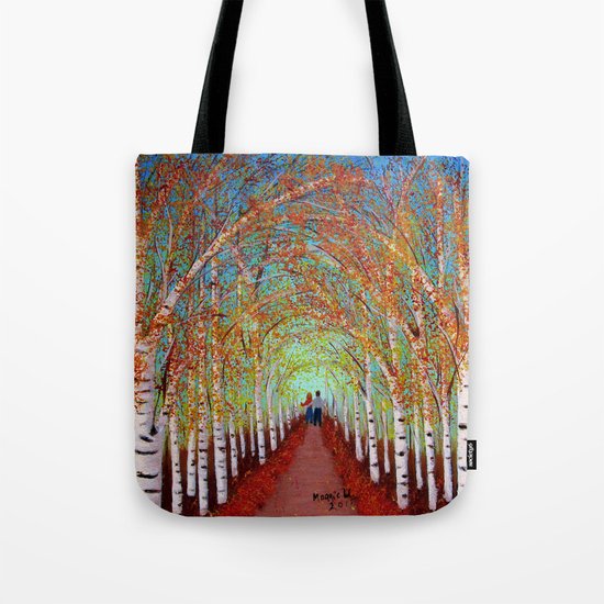 Autumn Birch Tote Bag