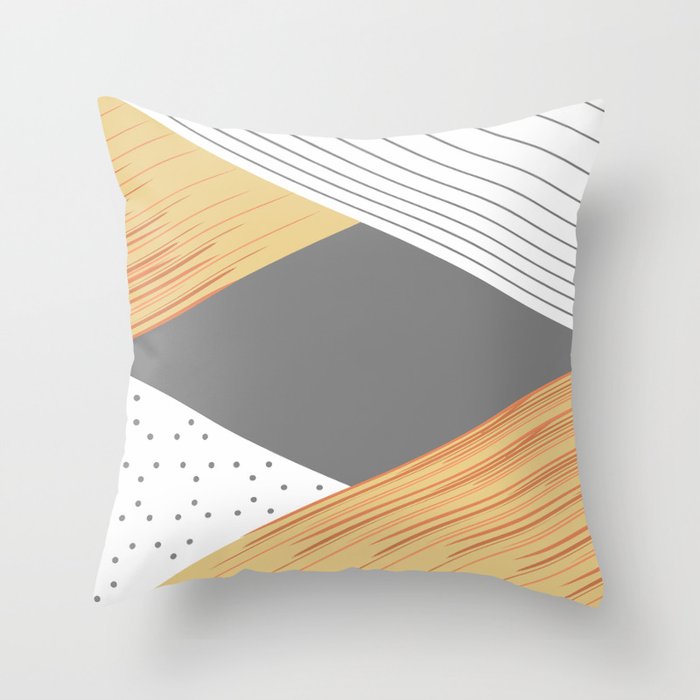 Shapes decor 4. collage. Throw Pillow