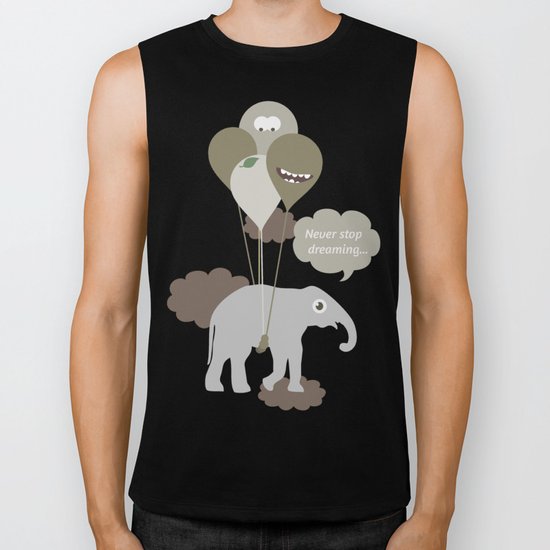 Never stop dreaming Biker Tank