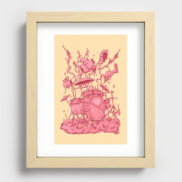 Bubble Drummer Recessed Framed Print