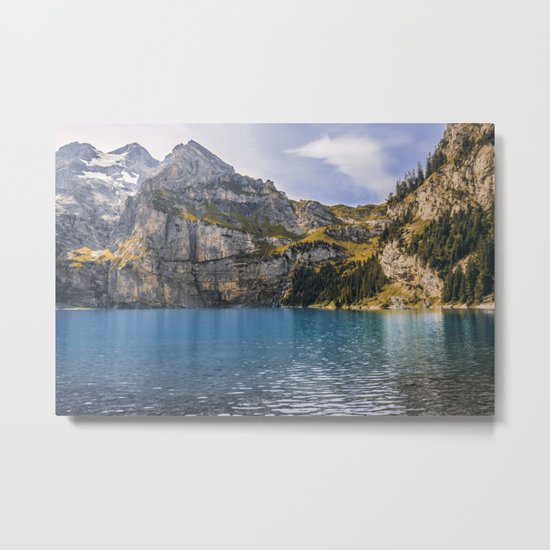 Oeschinen Lake II Metal Print