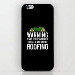 Roofing Roof Worker Contractor Roofer Repair iPhone Skin