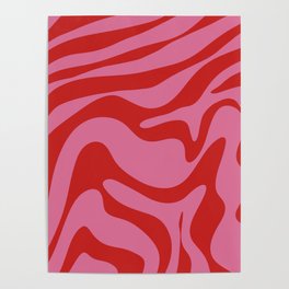 29 Abstract Liquid Swirly Shapes 220802 Valourine Digital Design  Poster