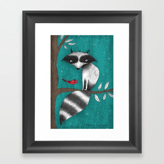 CUSHY TAIL Framed Art Print