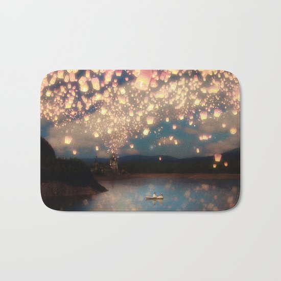 Love Wish Lanterns Bath Mat