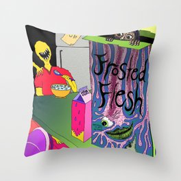 Frosted Flesh Throw Pillow