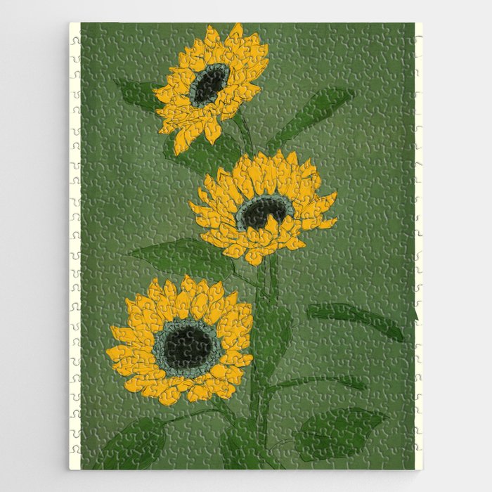 Sunflower Green Sami Jigsaw Puzzle