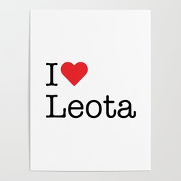 I Heart Leota, MN Poster