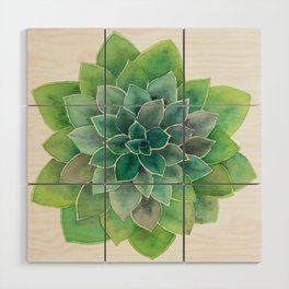 Simply Succulent Wood Wall Art