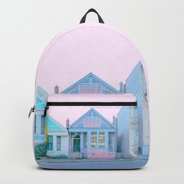 San Francisco Painted Lady Victorian House Backpack