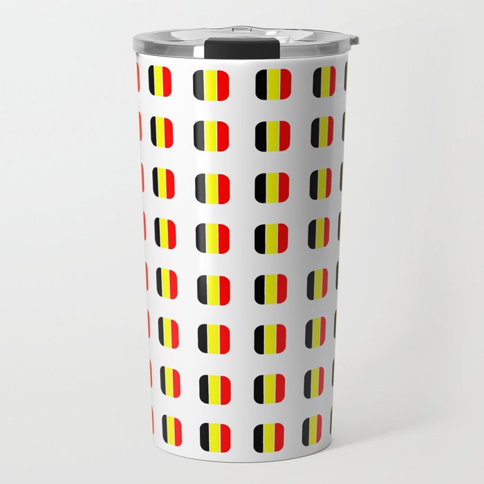 Flag of belgium with soft square Travel Mug
