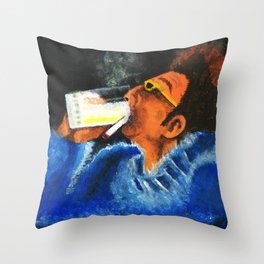 "HERE'S TO FEELIN' GOOD ALL THE TIME" Throw Pillow