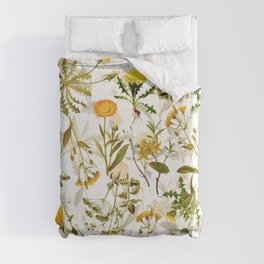 Vintage & Shabby Chic - Yellow Wildflowers Duvet Cover