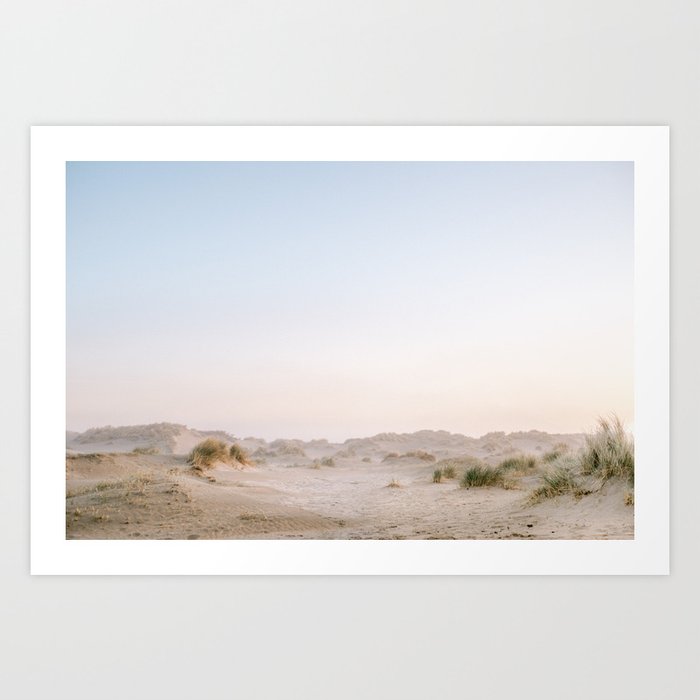 Pastel dunes | Fine art beach travel photography print shot in the Netherlands Art Print