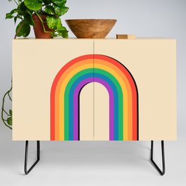  Colorful LGBT gay and lesbian rainbow Credenza