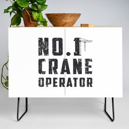 No. 1 Crane Operator Workers Construction Site Credenza