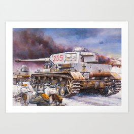 Panzer MarkV Art Print