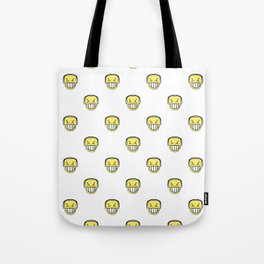 Angry Emoji Graphic Pattern Tote Bag