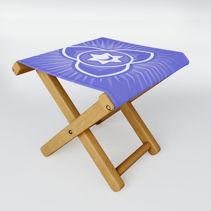 Thymus Chakra Symbol Folding Stool