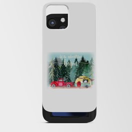 Let The Adventure Begin Forest Camping iPhone Card Case