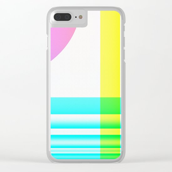 Pink Sunset Clear iPhone Case