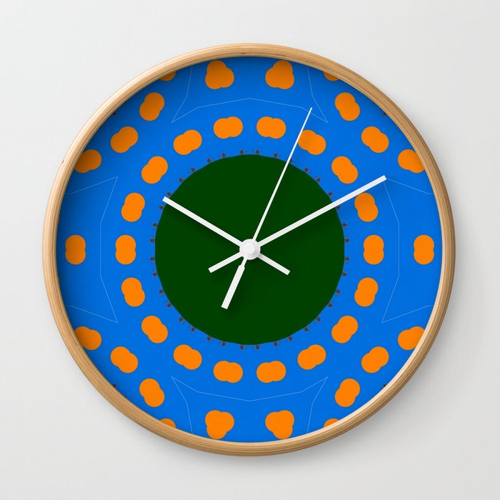 Fractodome Fractal Pattern 4043 Wall Clock