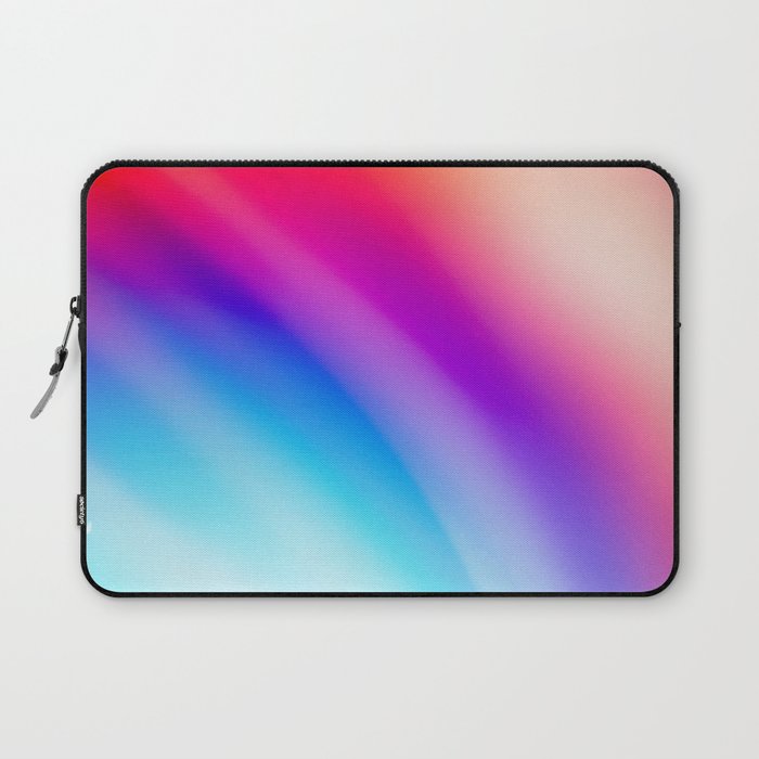 Spiritual Red And Blue Aura Gradient Ombre Sombre Abstract  Laptop Sleeve