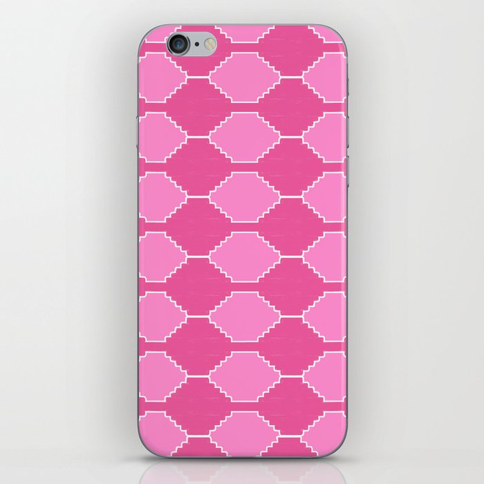 Feminine Pink Southwest Kilim Pattern iPhone Skin