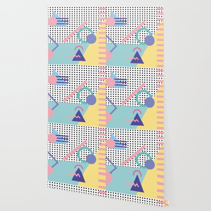 Memphis Pattern 5 80s 90s Retro Wallpaper By