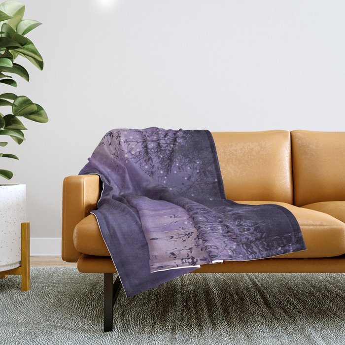 Soft lavender throw blanket sales