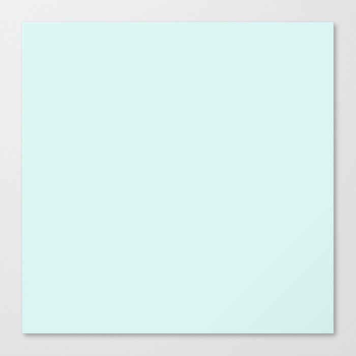 Light Cyan Soft Mint Green Solid Matte Colour Palette Canvas Print Light Cyan Soft Mint Green Solid Matte Colour Palette Canvas Print
