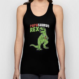 Papasaurus | Father's Day Dinosaur Tank Top