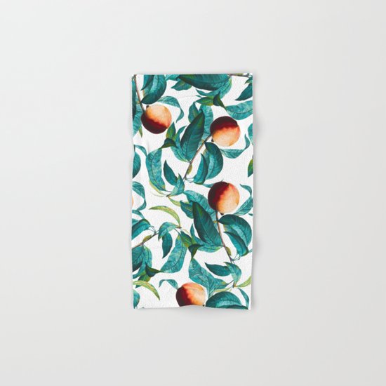 Fruit and Leaf Pattern Hand & Bath Towel