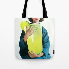 MARGARITA by Beth Hoeckel Tote Bag | Frozen, Alcohol, Lime, Happyhour, Collage, Cocktail, Illustration, Digital, Paper, Drink 