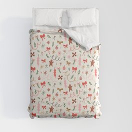 Happy Holidays print design Comforter