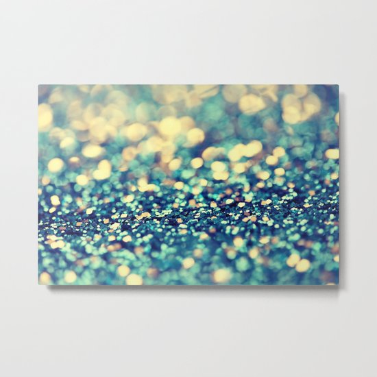 Blue and Silver - an abstract photograph Metal Print