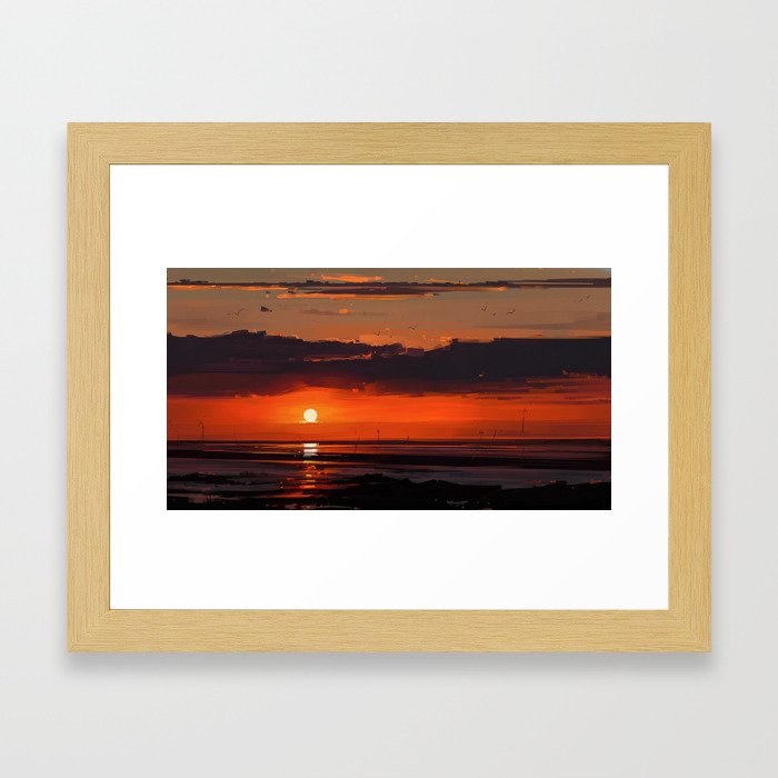 Sunset series Framed Art Print