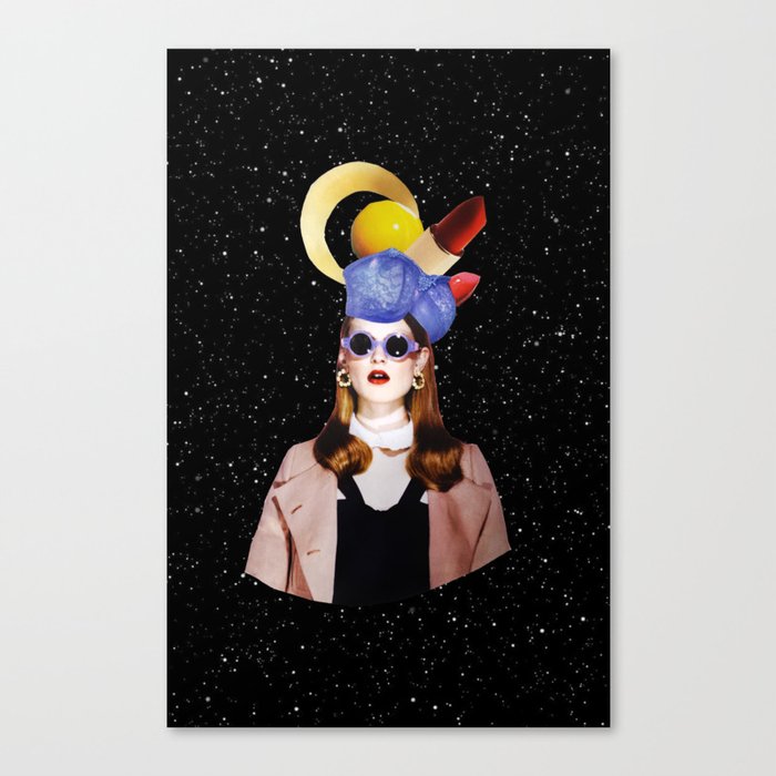 Space girl Canvas Print