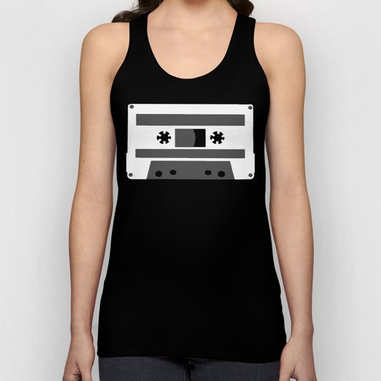 Black and White Tapes 45 Unisex Tank Top
