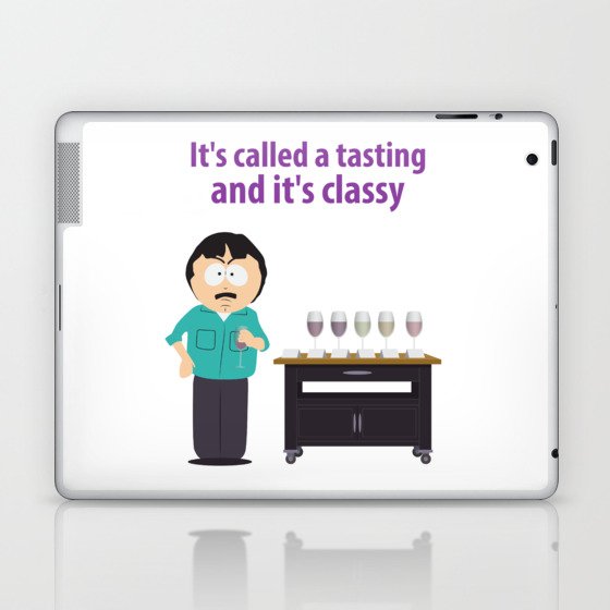 Randy Marsh Tasting Wine Meme Laptop Ipad Skin By Fanatoonic