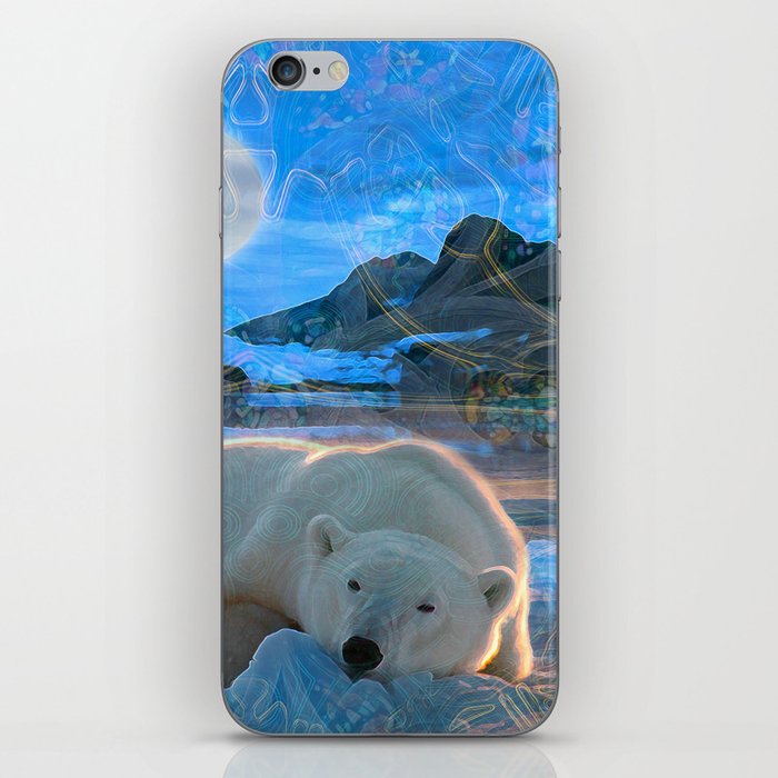 Just Chilling and Dreaming (Polar Bear) iPhone Skin