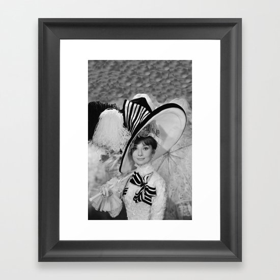Audrey Hepburn ICONIC ICON BEAUTY SCENE Framed Art Print