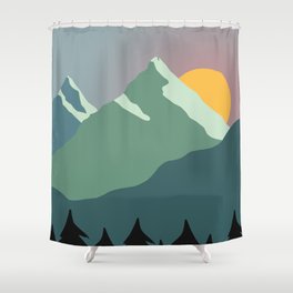 Sunrise Mountain Shower Curtain