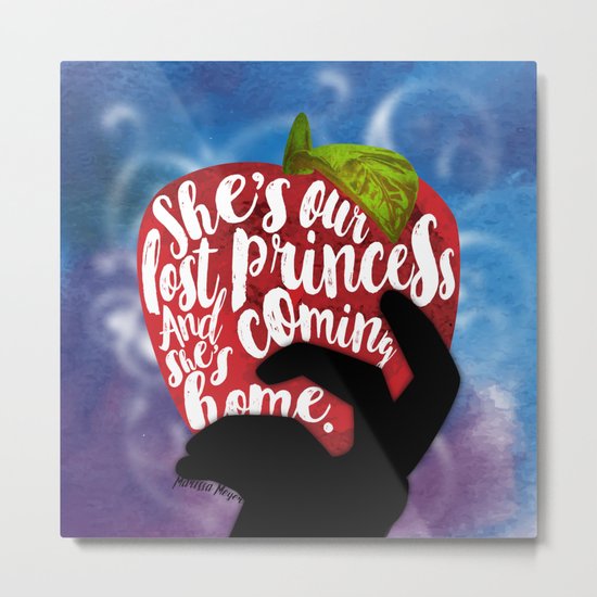 Winter - Our Lost Princess design Metal Print