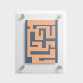 A Peachy Maze Floating Acrylic Print