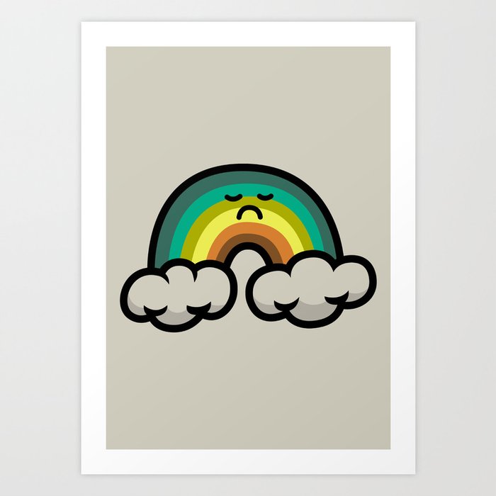 The Unhappy Rainbow Art Print