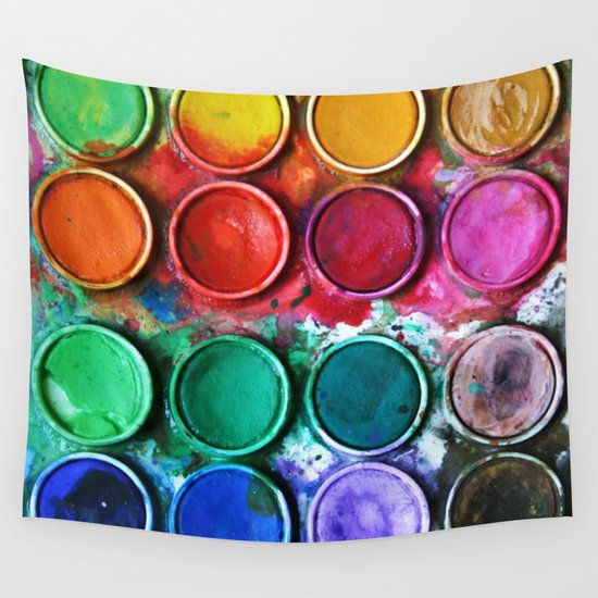 Paint box Wall Tapestry