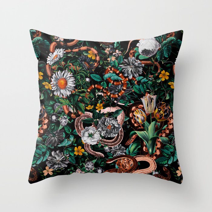 Dangers in the Forest V Throw Pillow