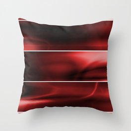Red Plasma Storm (Five Panels Series) Throw Pillow