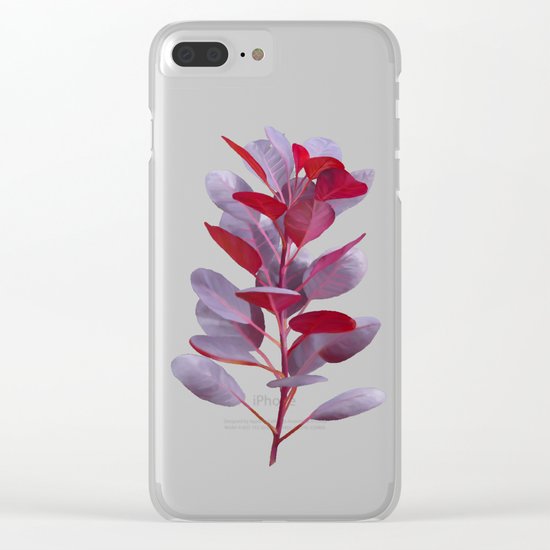 Royal Purple Clear iPhone Case